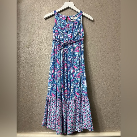 Lilly Pulitzer for Target Maxi Dress My Fans Blue size XS - Picture 1 of 7